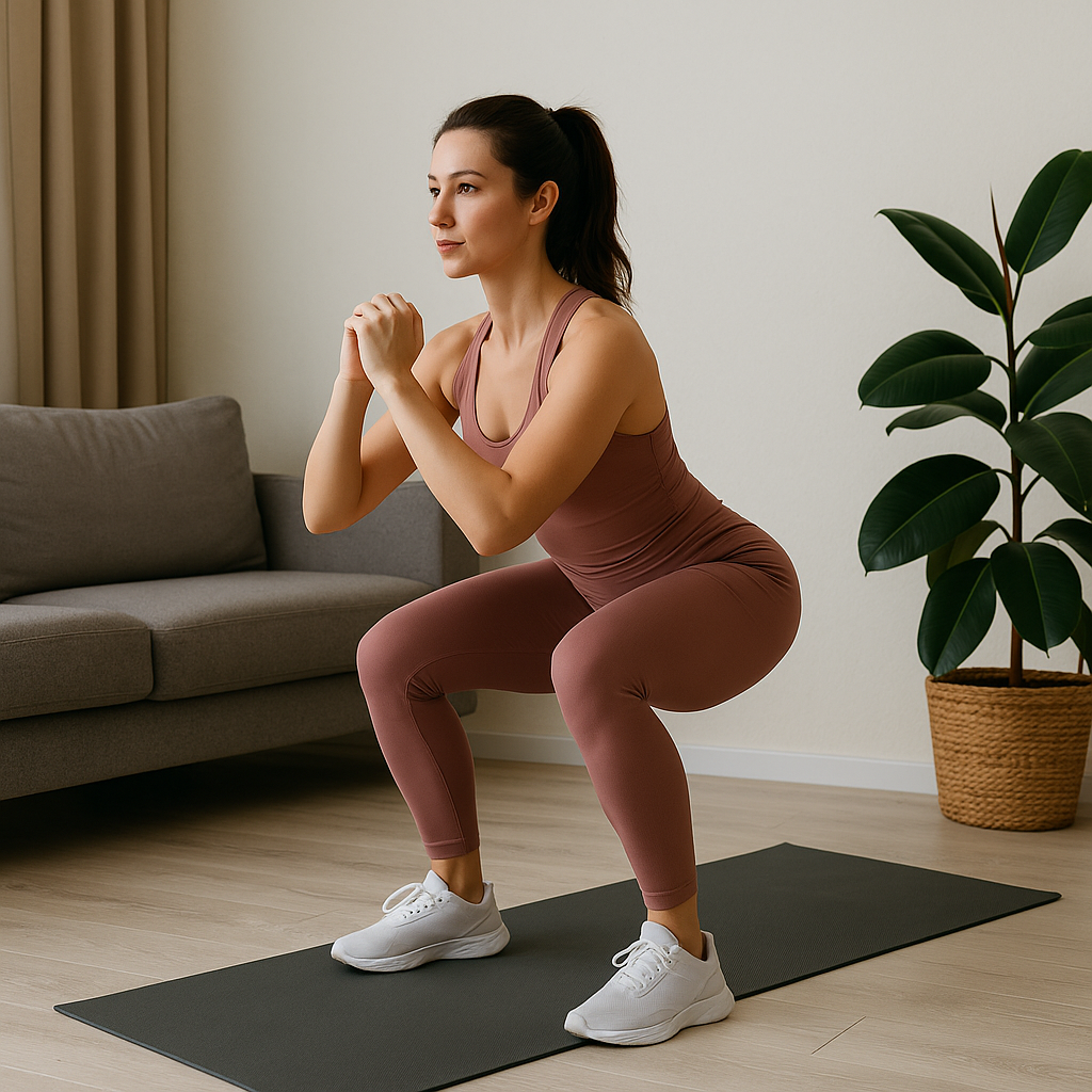 антицелюлітне тренування вдома – присідання